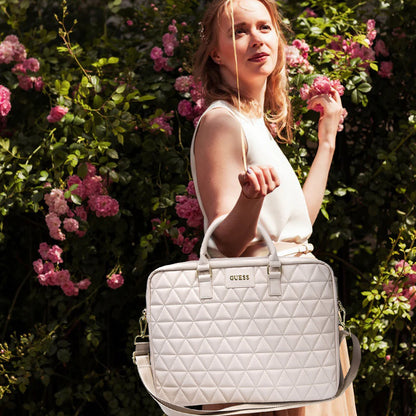 Taška Guess Quilted pre Laptop 15inch, Ružová