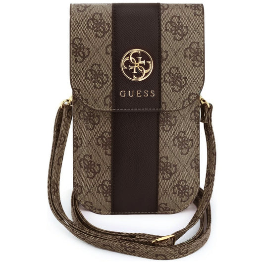 Univerzálna taška na telefón, Guess, 4G Classic Logo Stripe, Hnedá