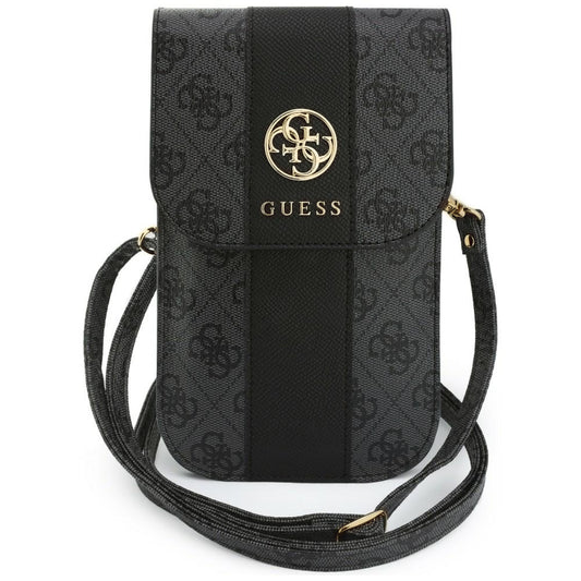 Univerzálna taška na telefón, Guess, 4G Classic Logo Stripe, čierna