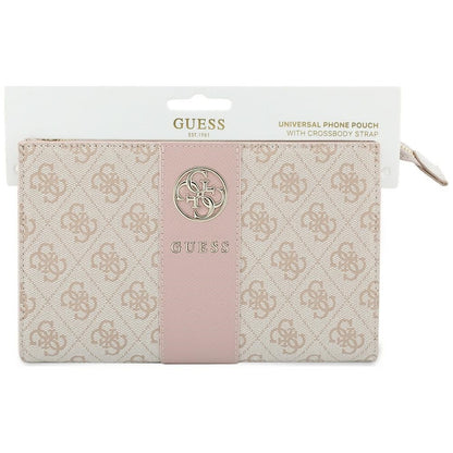 Univerzálna taška na telefón, Guess, 4G Round Classic Logo Stripe, ružová