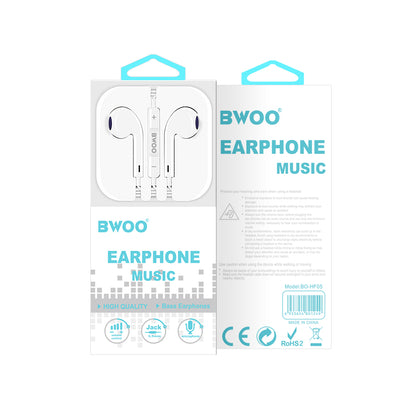 Handsfree 3,5 mm BWOO HF05, biela