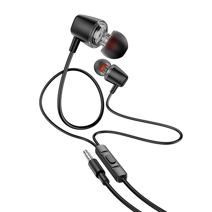Handsfree 3,5 mm HOCO M107, čierne