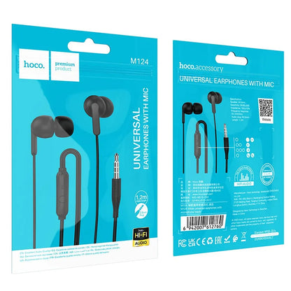 Handsfree 3.5mm HOCO M124, Čierna