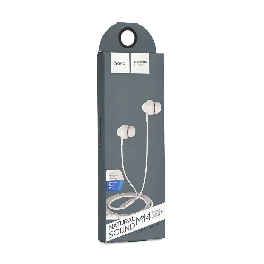 Handsfree 3.5mm HOCO M14, Biela