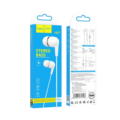 Handsfree 3.5mm HOCO M97, Biela