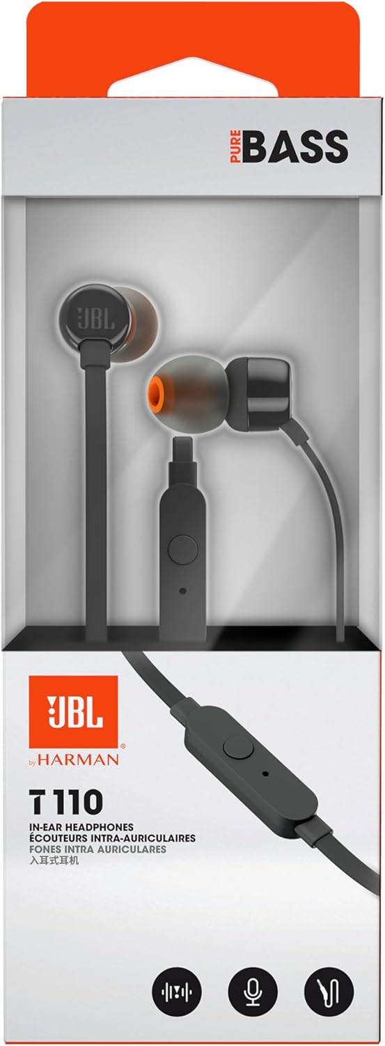 Handsfree 3.5mm JBL T110, Čierna JBLT110BLK