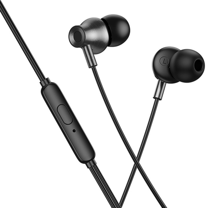 Handsfree 3,5 mm / USB-C HOCO M119A, čierny