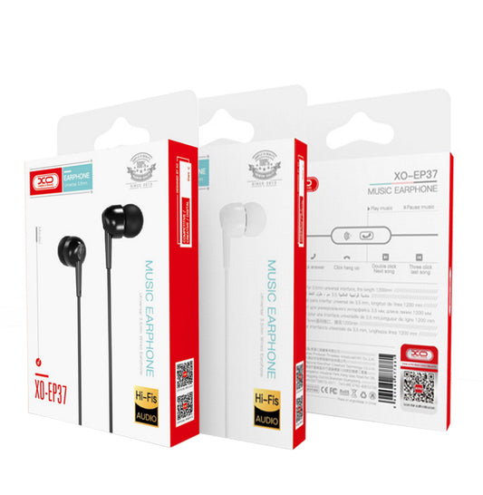 Handsfree 3.5mm XO Design EP37, Biela