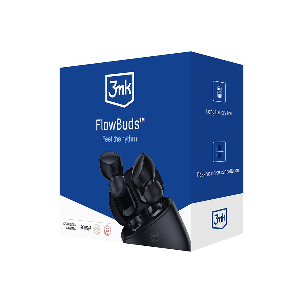 Handsfree Bluetooth 3MK FlowBuds, TWS, Black