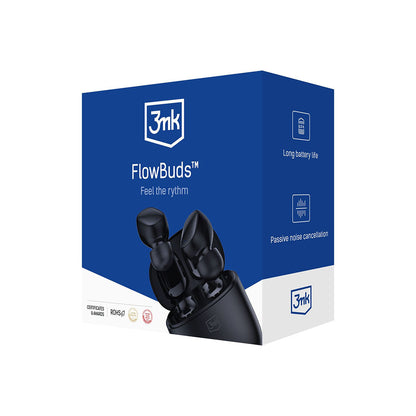 Handsfree Bluetooth 3MK FlowBuds, TWS, Black
