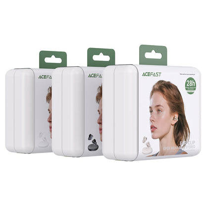 Handsfree Bluetooth Acefast Aceclip Pro, TWS, Biela