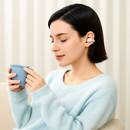 Handsfree Bluetooth Acefast Aceclip Pro, TWS, Biela