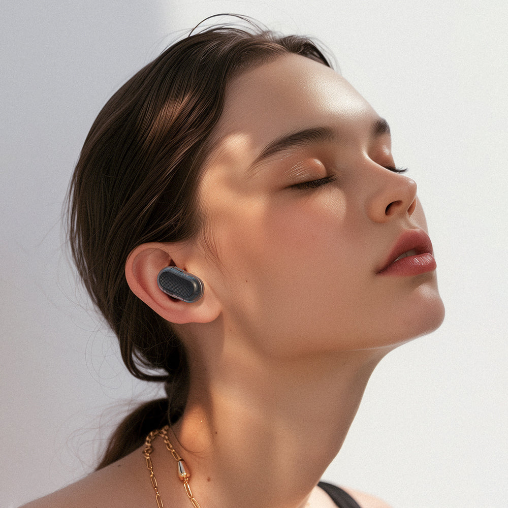 Handsfree Bluetooth Acefast Acefit Neo, TWS, Čierna