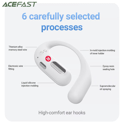 Handsfree Bluetooth Acefast FA002, TWS, Biela