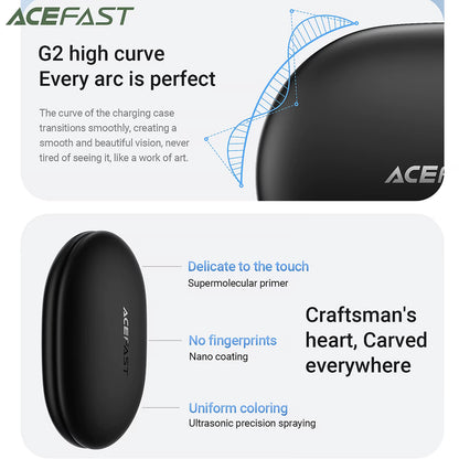 Handsfree Bluetooth Acefast FA002, TWS, Biela