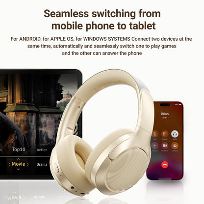 Handsfree Bluetooth Acefast H5, A2DP, ANC, Biela