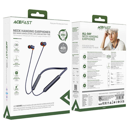 Handsfree Bluetooth Acefast N2, A2DP, Čierna