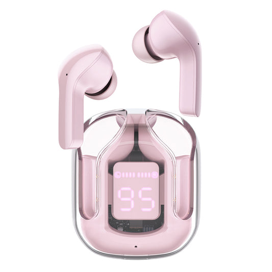 Handsfree Bluetooth Acefast T6, TWS, Ružová