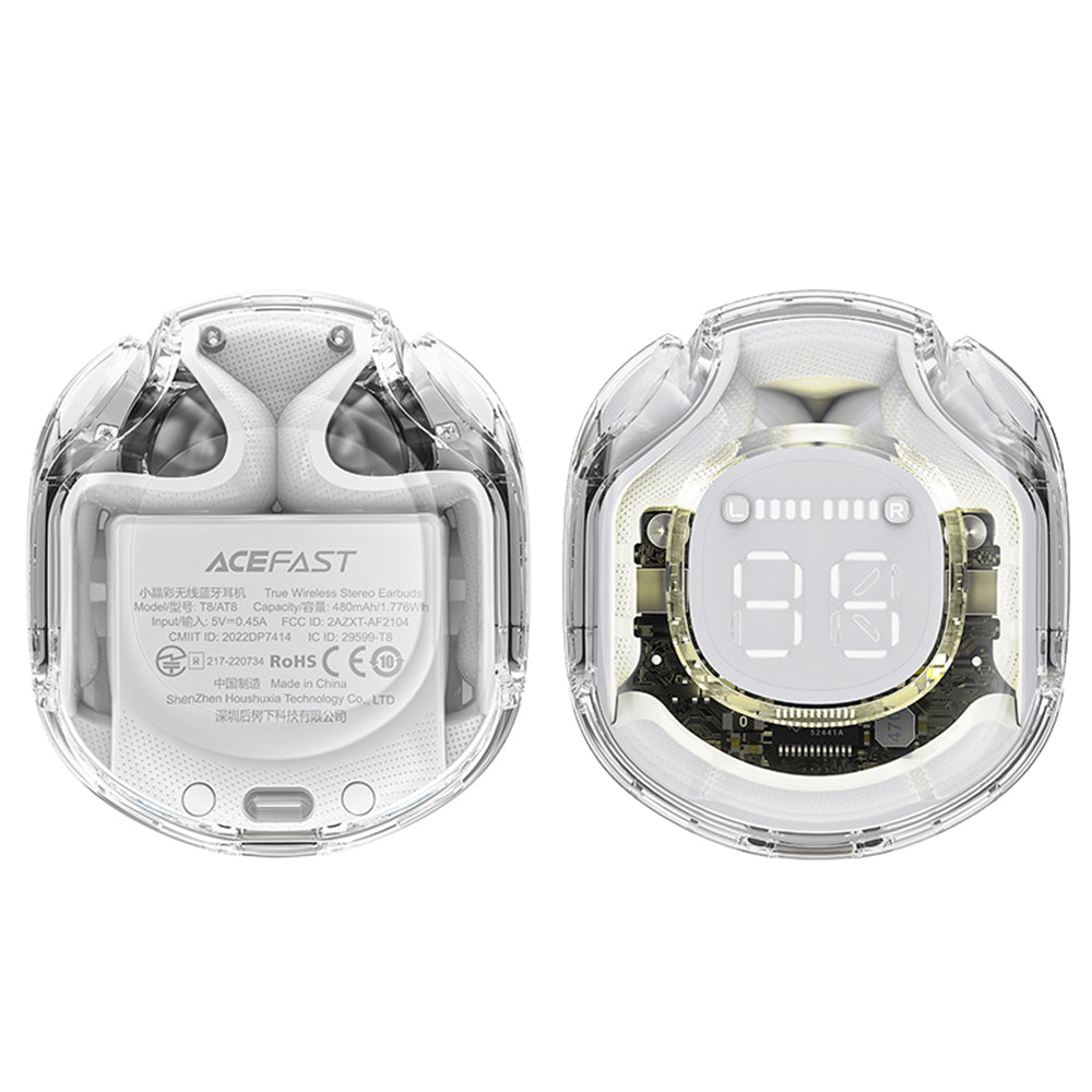 Handsfree Bluetooth Acefast T8, TWS, Biela