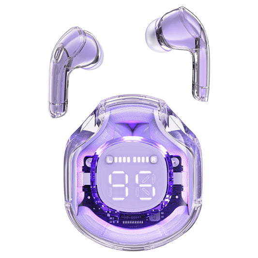 Handsfree Bluetooth Acefast T8, TWS, Fialová