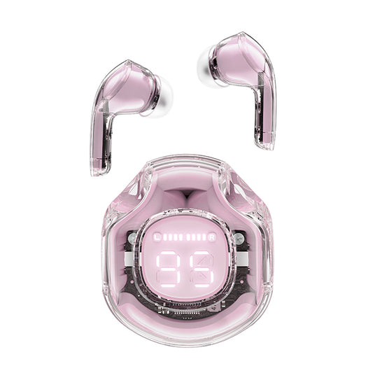 Handsfree Bluetooth Acefast T8, TWS, Ružová