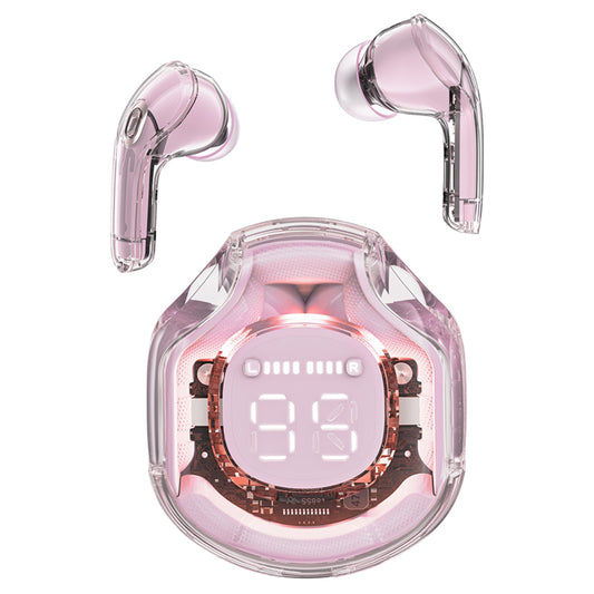 Handsfree Bluetooth Acefast T8, TWS, Ružová