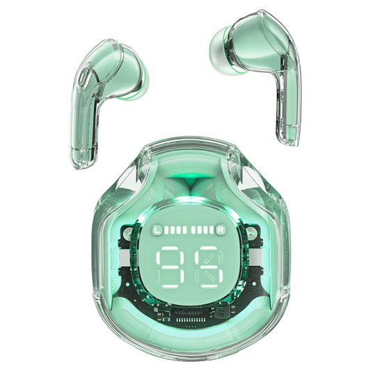 Handsfree Bluetooth Acefast T8, TWS, Zelená