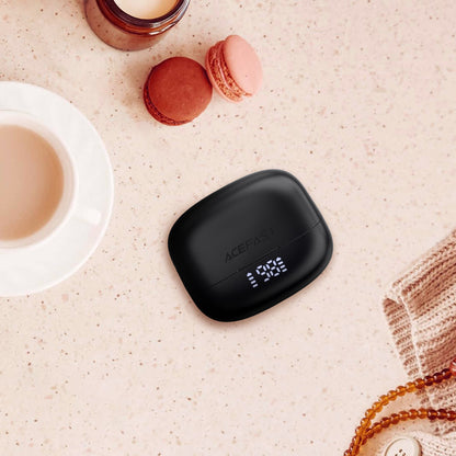 Handsfree Bluetooth Acefast W1, TWS, Čierna