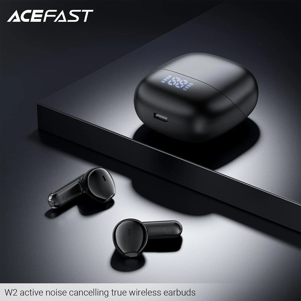 Handsfree Bluetooth Acefast W2, TWS, Čierna