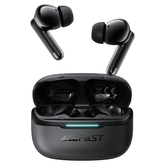 Handsfree Bluetooth Acefast W5, TWS, ANC, Čierna