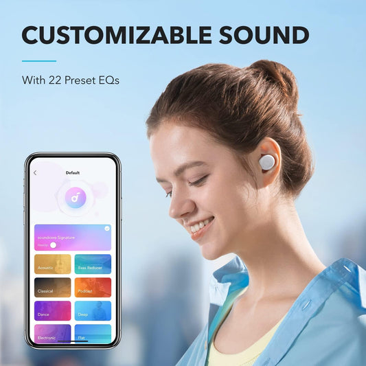 Handsfree Bluetooth Anker SoundCore A25i, TWS, Biela A3948G21