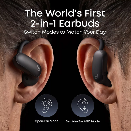 Handsfree Bluetooth Anker SoundCore AeroFit 2 Pro, TWS, ANC, MultiPoint, Čierna A3875G11
