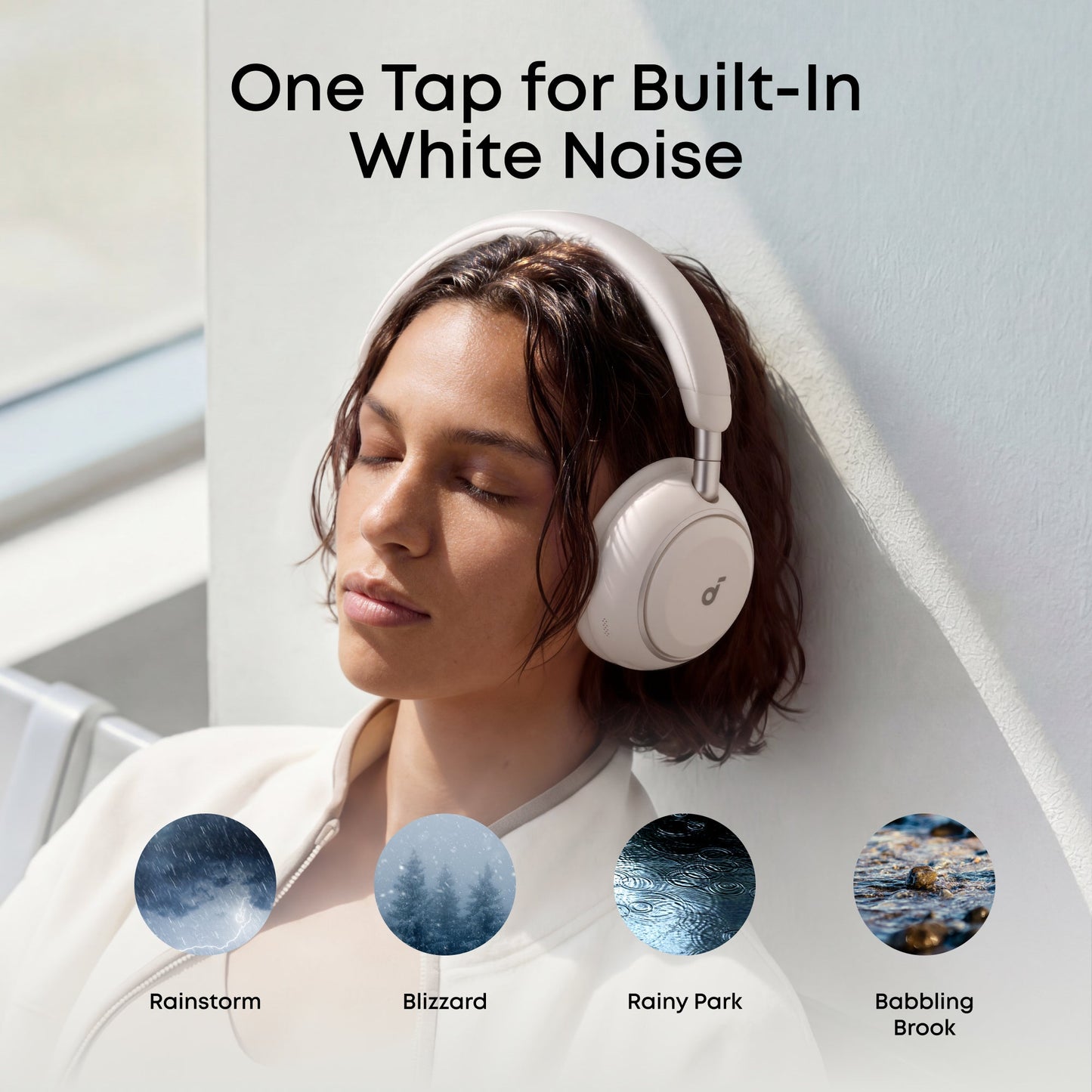 Handsfree Bluetooth Anker SoundCore Space 2, A2DP, ANC, Biela D1402G21