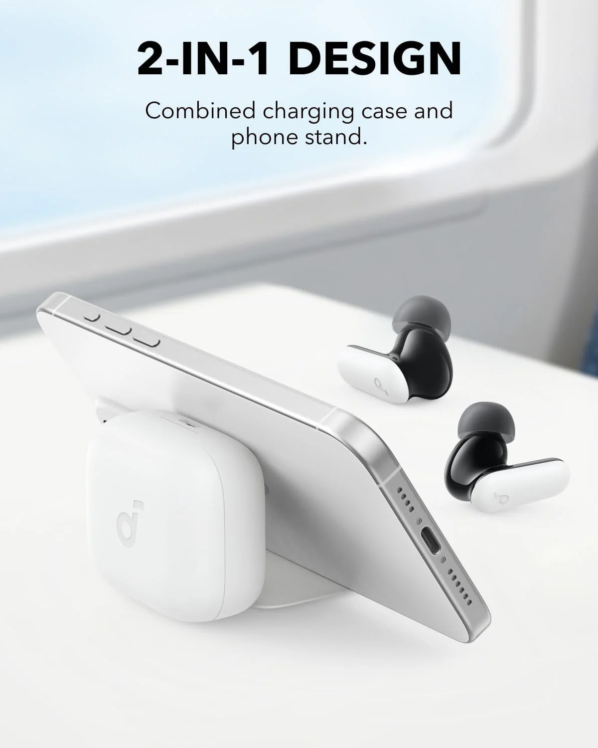 Handsfree Bluetooth Anker SoundCore P30i, TWS, ANC, Biela A3959321