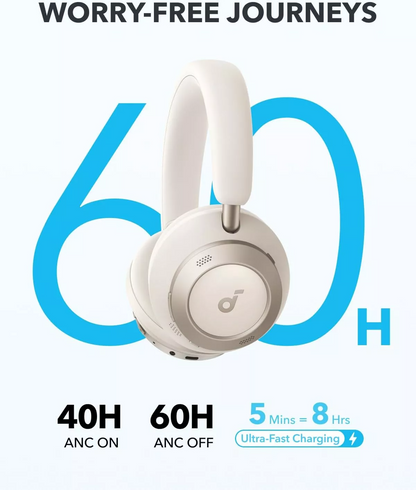 Handsfree Bluetooth Anker SoundCore Space One Pro, A2DP, ANC, Biela A3062G21