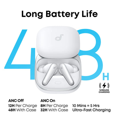 Handsfree Bluetooth Anker SoundCore Liberty 5, TWS, ANC, Biela A3957G21