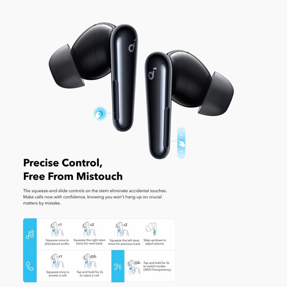 Handsfree Bluetooth Anker SoundCore Liberty 4 Pro NC, TWS, ANC, Čierna A3954GF1