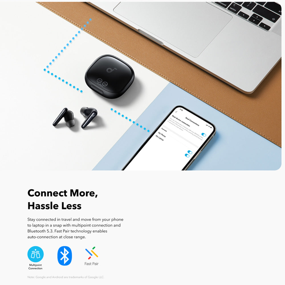 Handsfree Bluetooth Anker SoundCore Liberty 4 Pro NC, TWS, ANC, Čierna A3954GF1