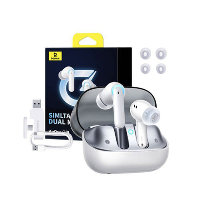 Handsfree Bluetooth Baseus AeQur G10, TWS, Biela A00055400221-00