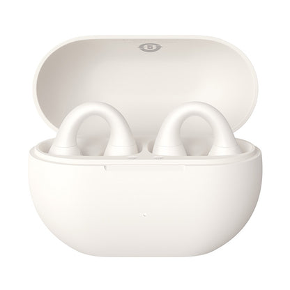 Handsfree Bluetooth Baseus Bass 15 Clip, TWS, Biela A00079500223-00