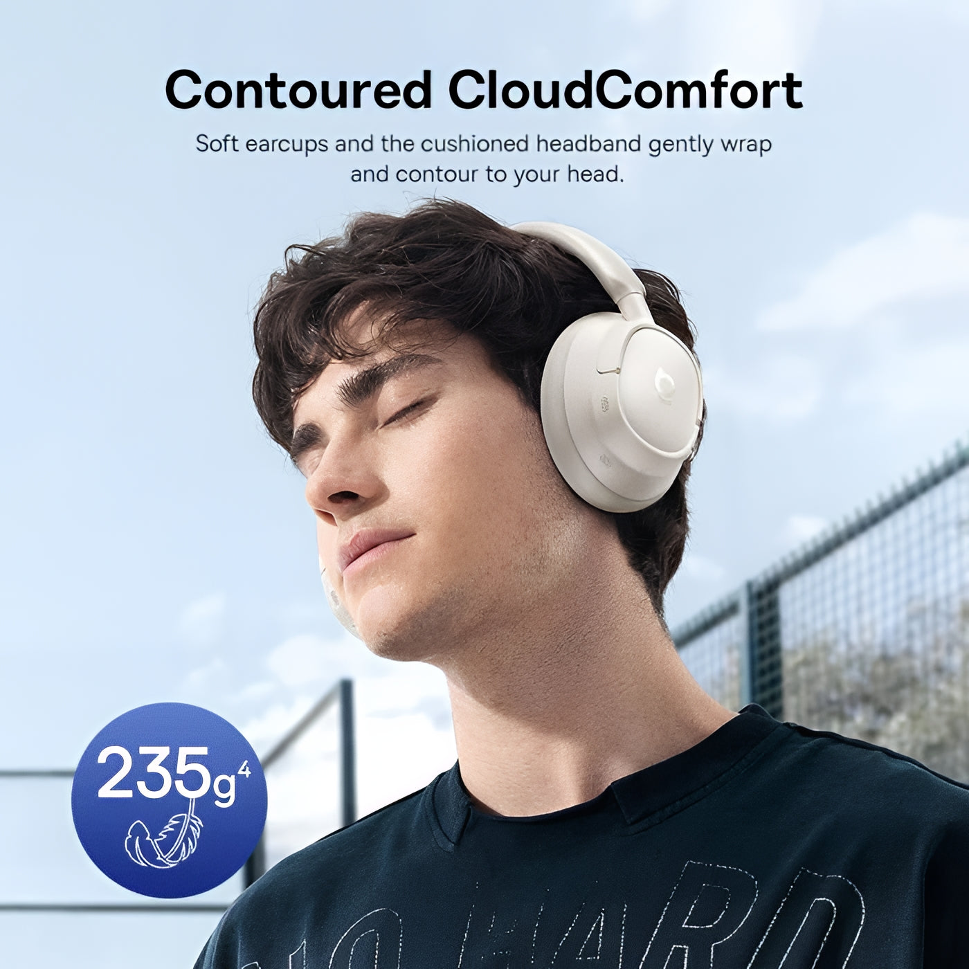 Handsfree Bluetooth Baseus Bass BH1 NC, MultiPoint, A2DP, ANC, Biely A0203702