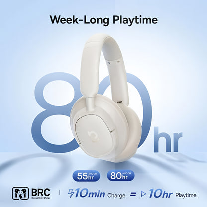 Handsfree Bluetooth Baseus Bass BH1 NC, MultiPoint, A2DP, ANC, Biely A0203702