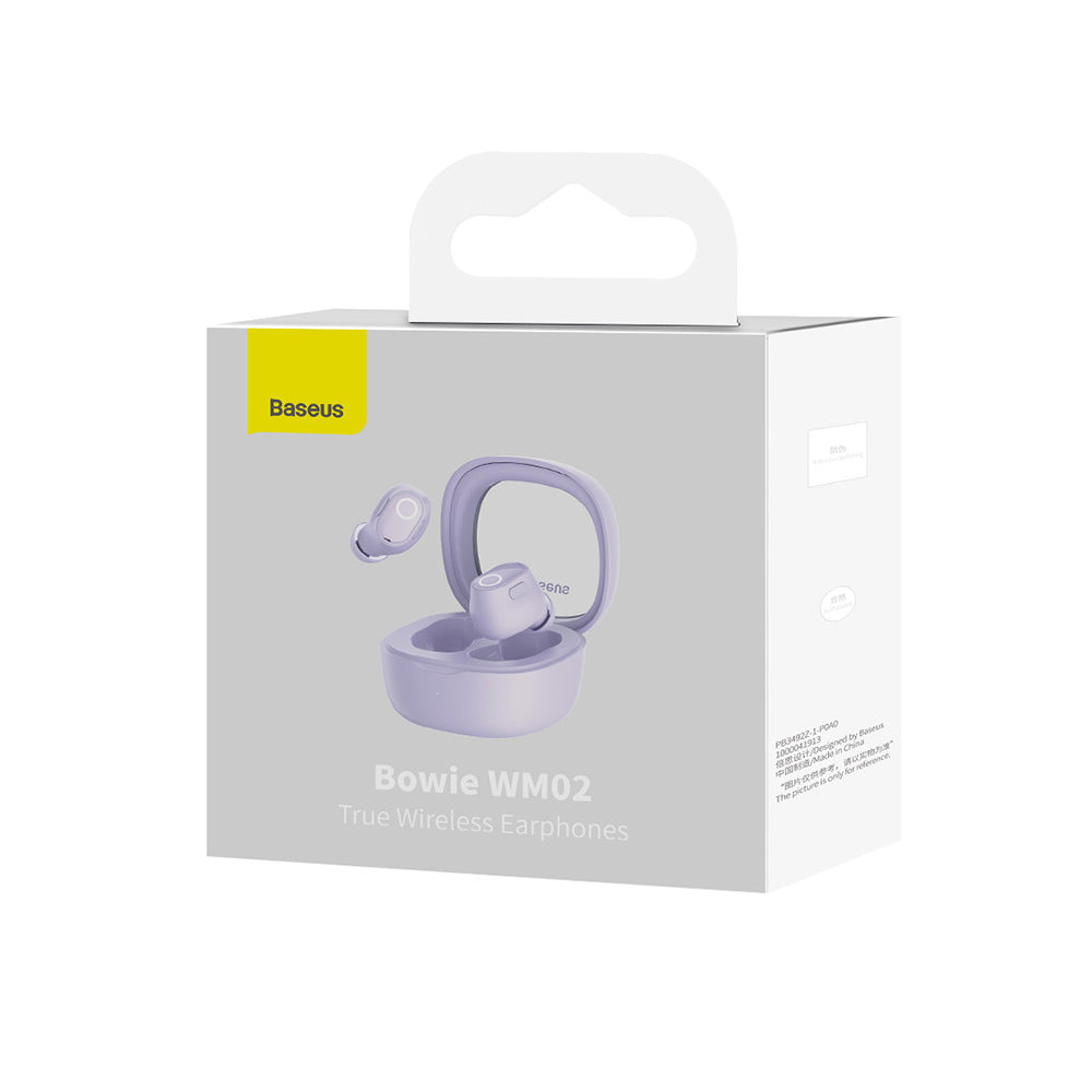 Handsfree Bluetooth Baseus Bowie WM02, TWS, Fialová NGTW370205