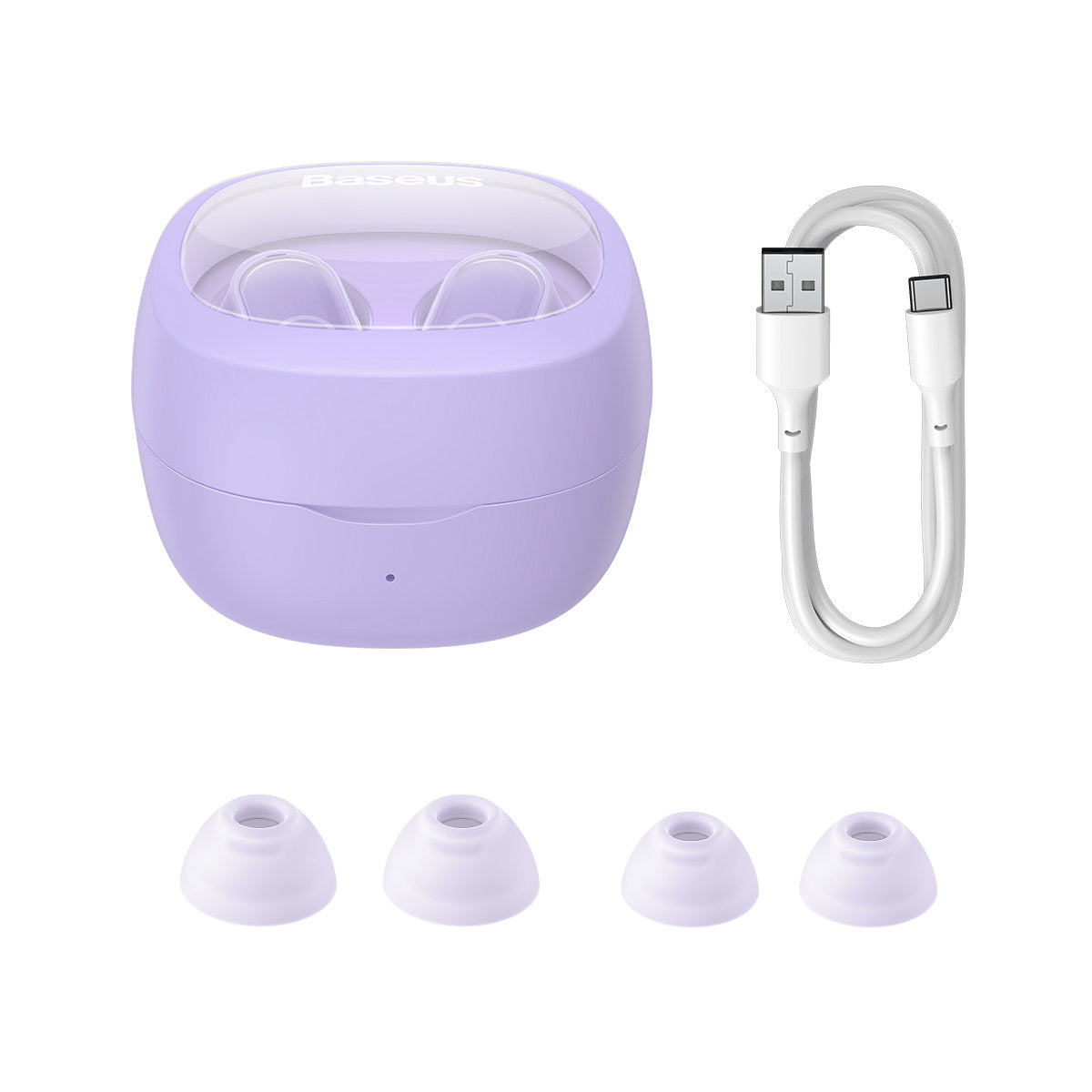 Handsfree Bluetooth Baseus Bowie WM02, TWS, Fialová NGTW370205