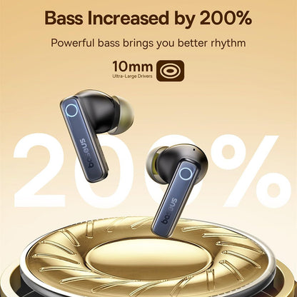 Handsfree Bluetooth Baseus Bowie 35, TWS, Čierna A00073800123-00