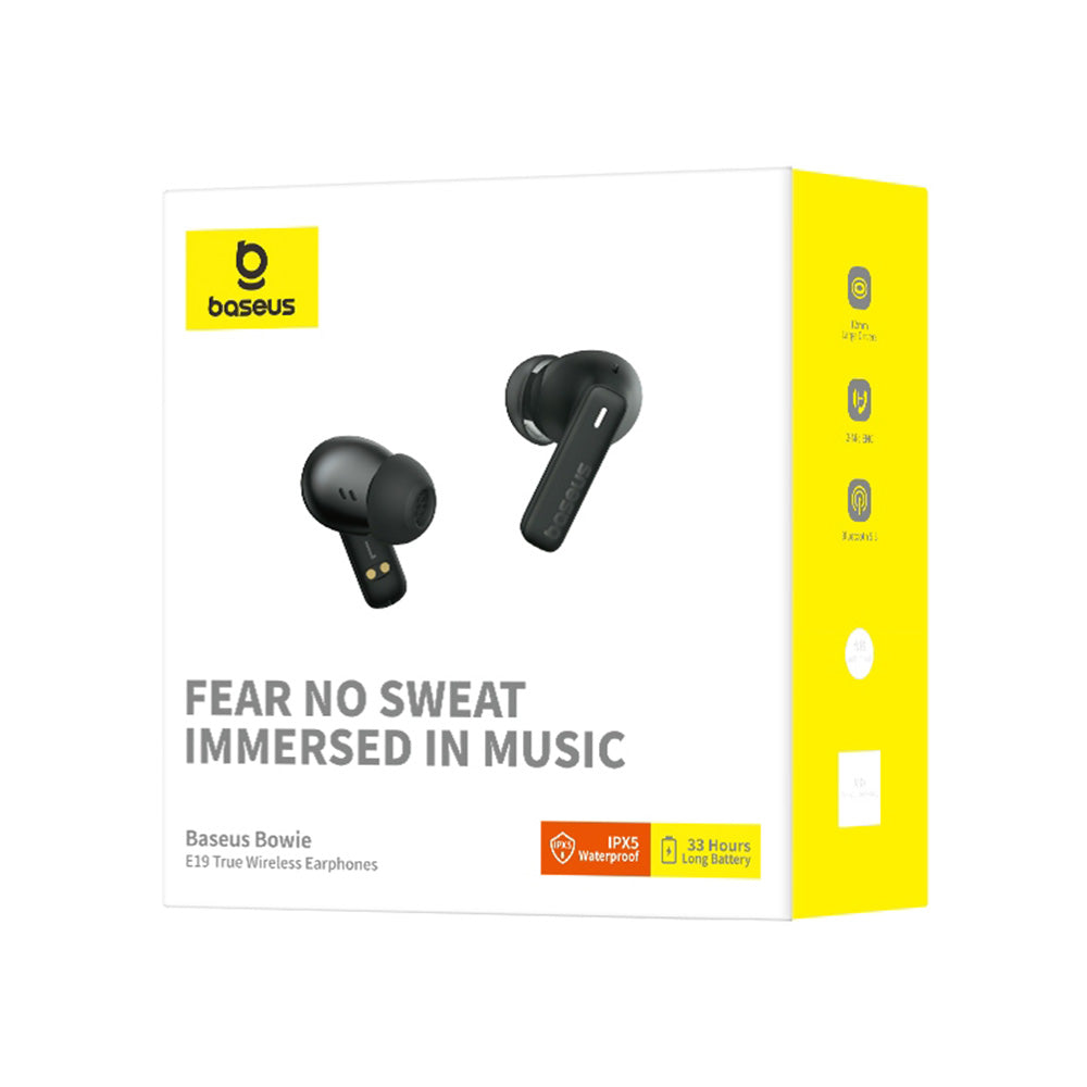 Handsfree Bluetooth Baseus Bowie E19, TWS, Čierna A00069600113-00