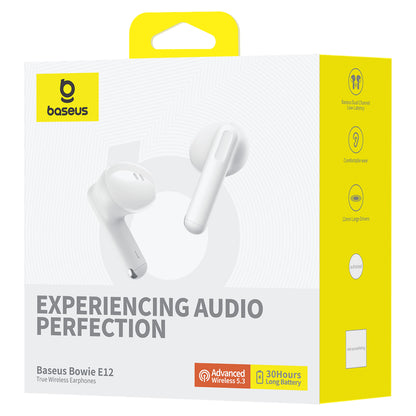 Handsfree Bluetooth Bluetooth Baseus Bowie E12, TWS, biela A00059801216-Z1 