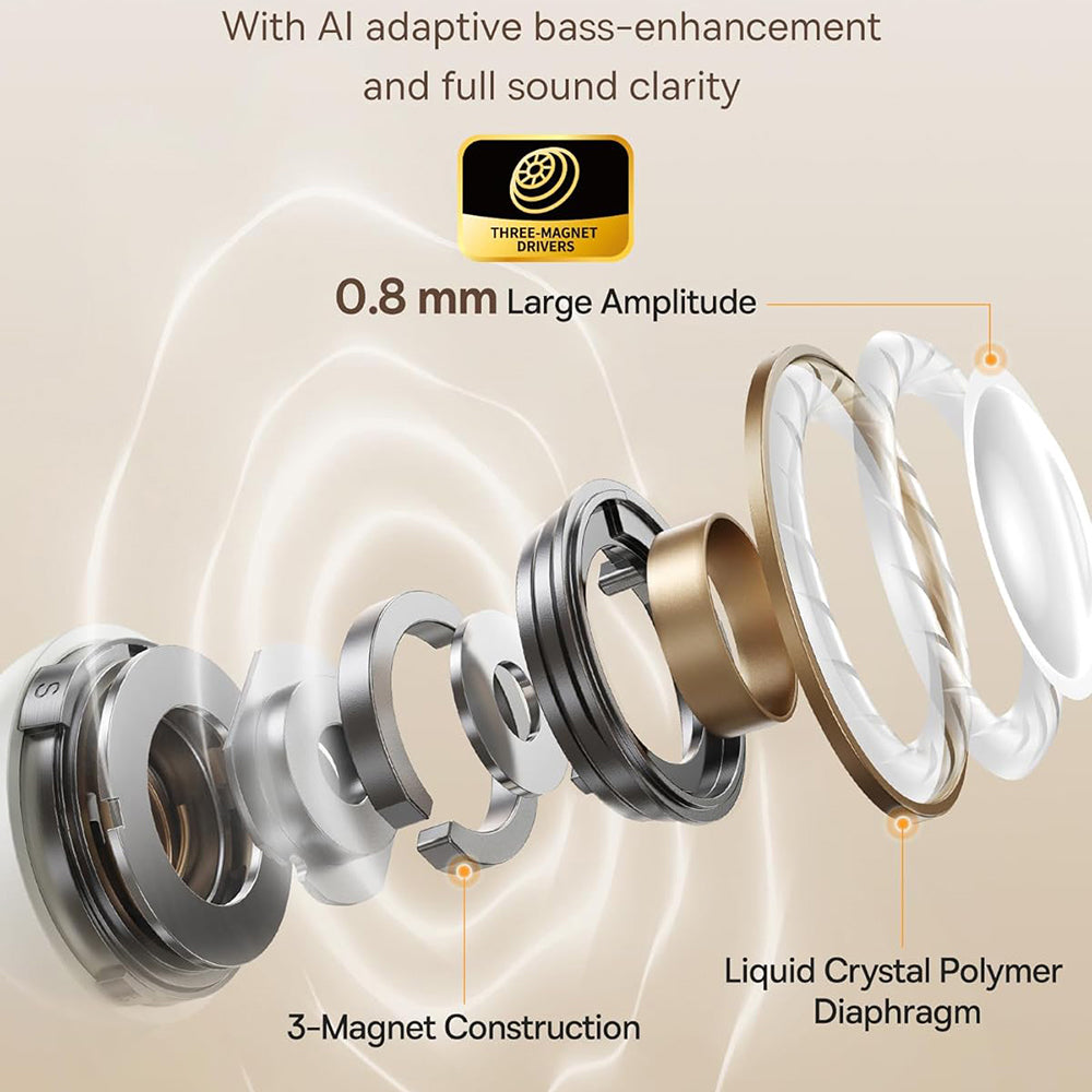 Handsfree Bluetooth Baseus Bowie MC1, TWS, Biela A00083501226-00