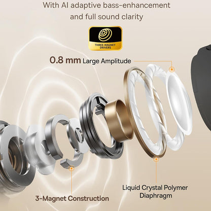 Handsfree Bluetooth Baseus Bowie MC1, TWS, Čierna A00083501126-00