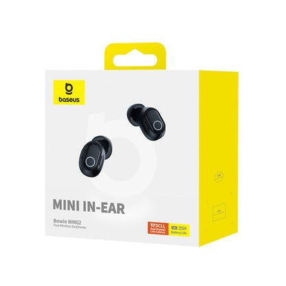 Handsfree Bluetooth Baseus Bowie WM02, TWS, Čierna NGTW370201